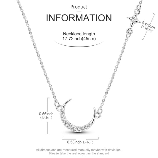 Celestial Crescent Moon Necklace