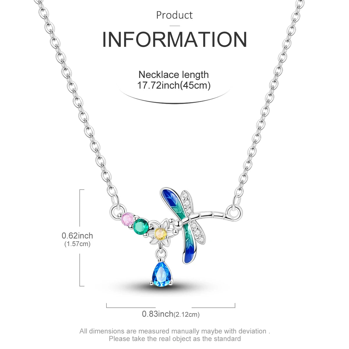 Dragonfly Crystal Necklace