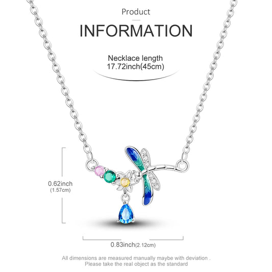 Dragonfly Crystal Necklace