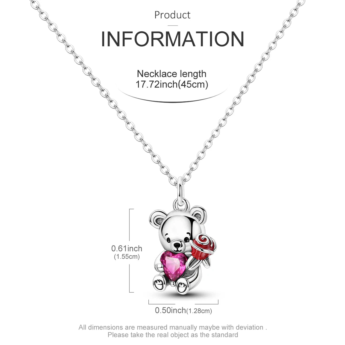 Sweetheart Teddy Necklace