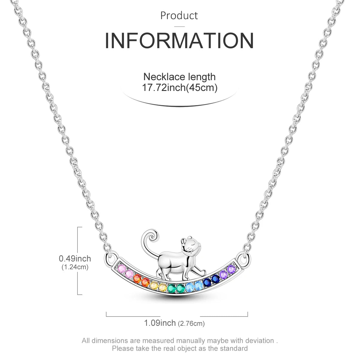 Rainbow Cat Necklace