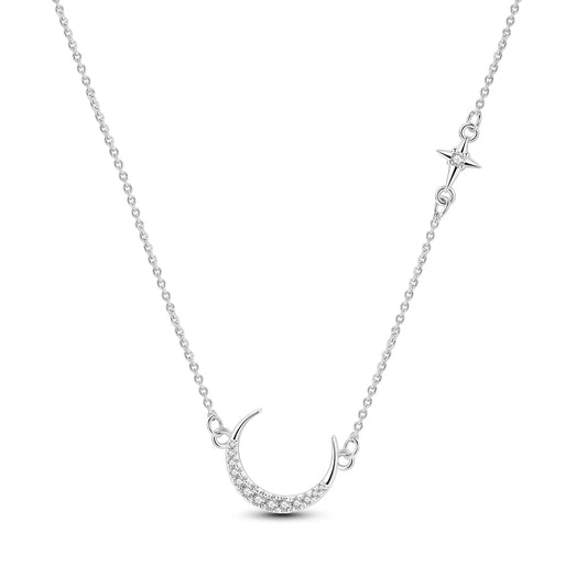 Celestial Crescent Moon Necklace