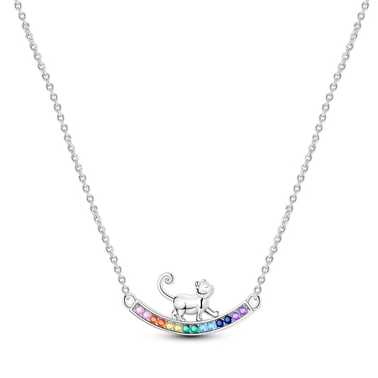 Rainbow Cat Necklace