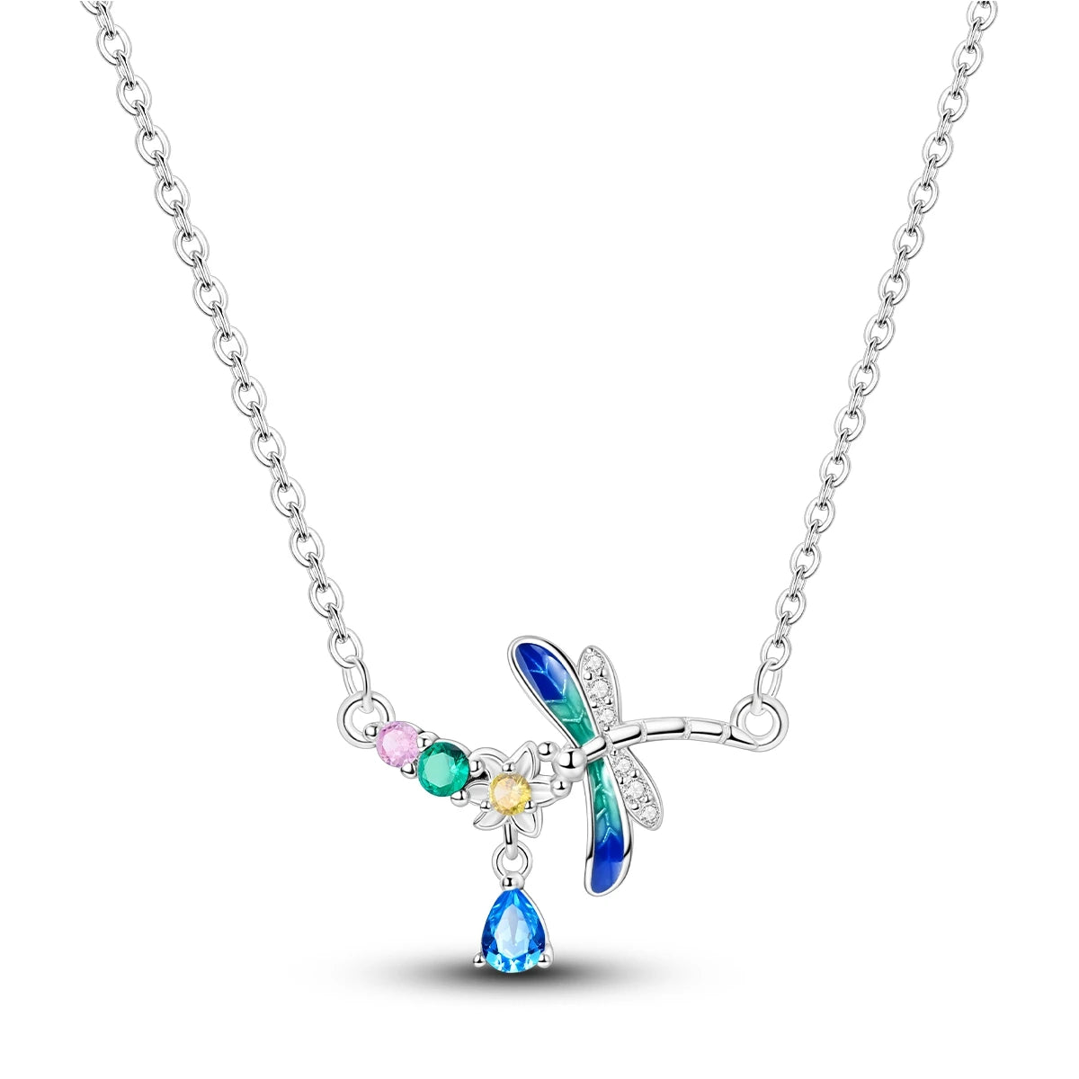 Dragonfly Crystal Necklace