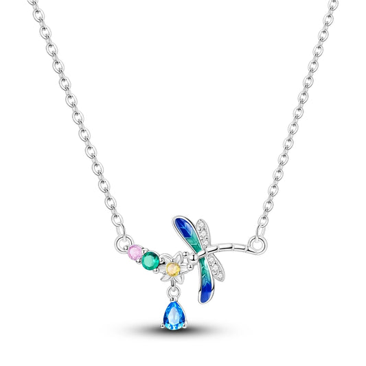 Dragonfly Crystal Necklace