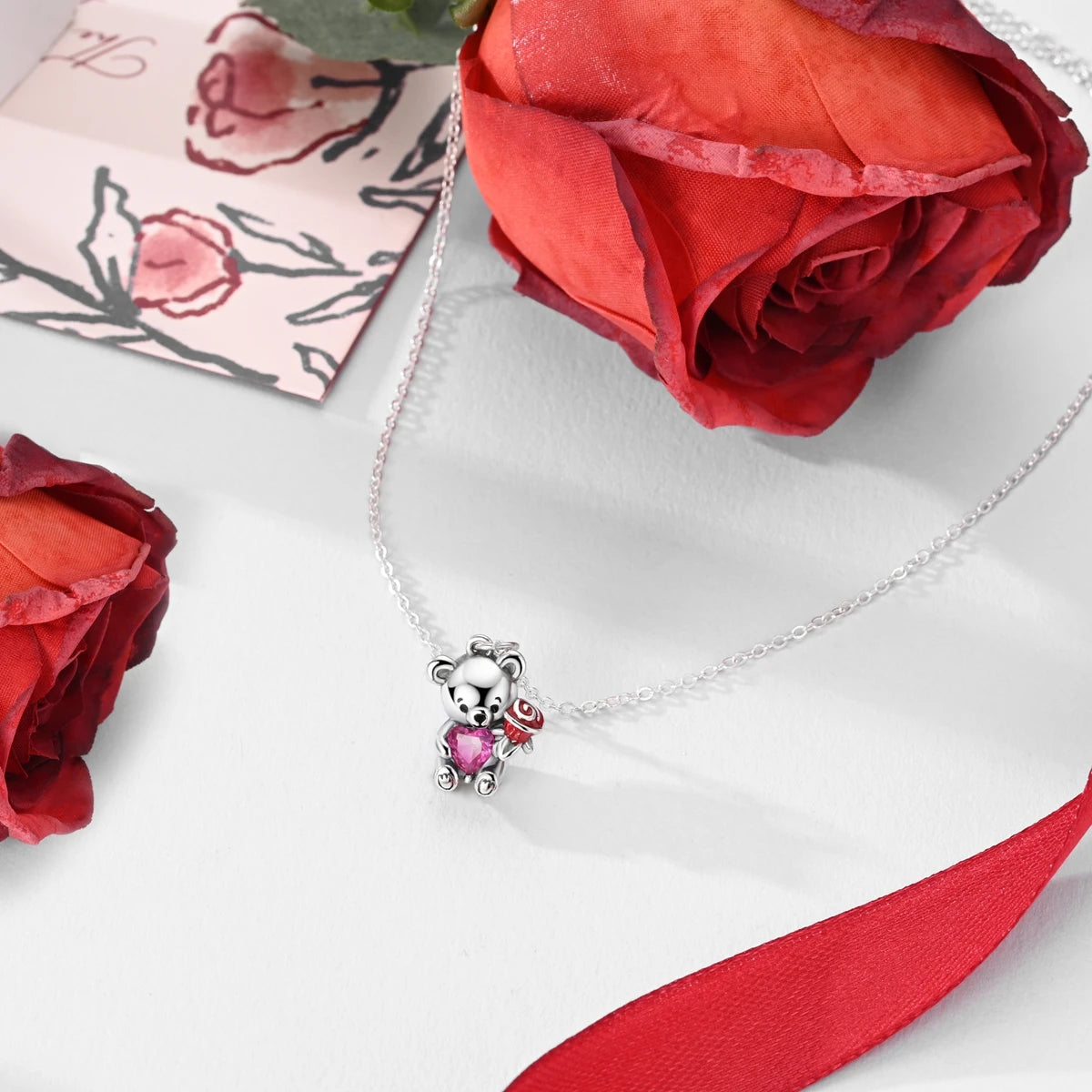 Sweetheart Teddy Necklace