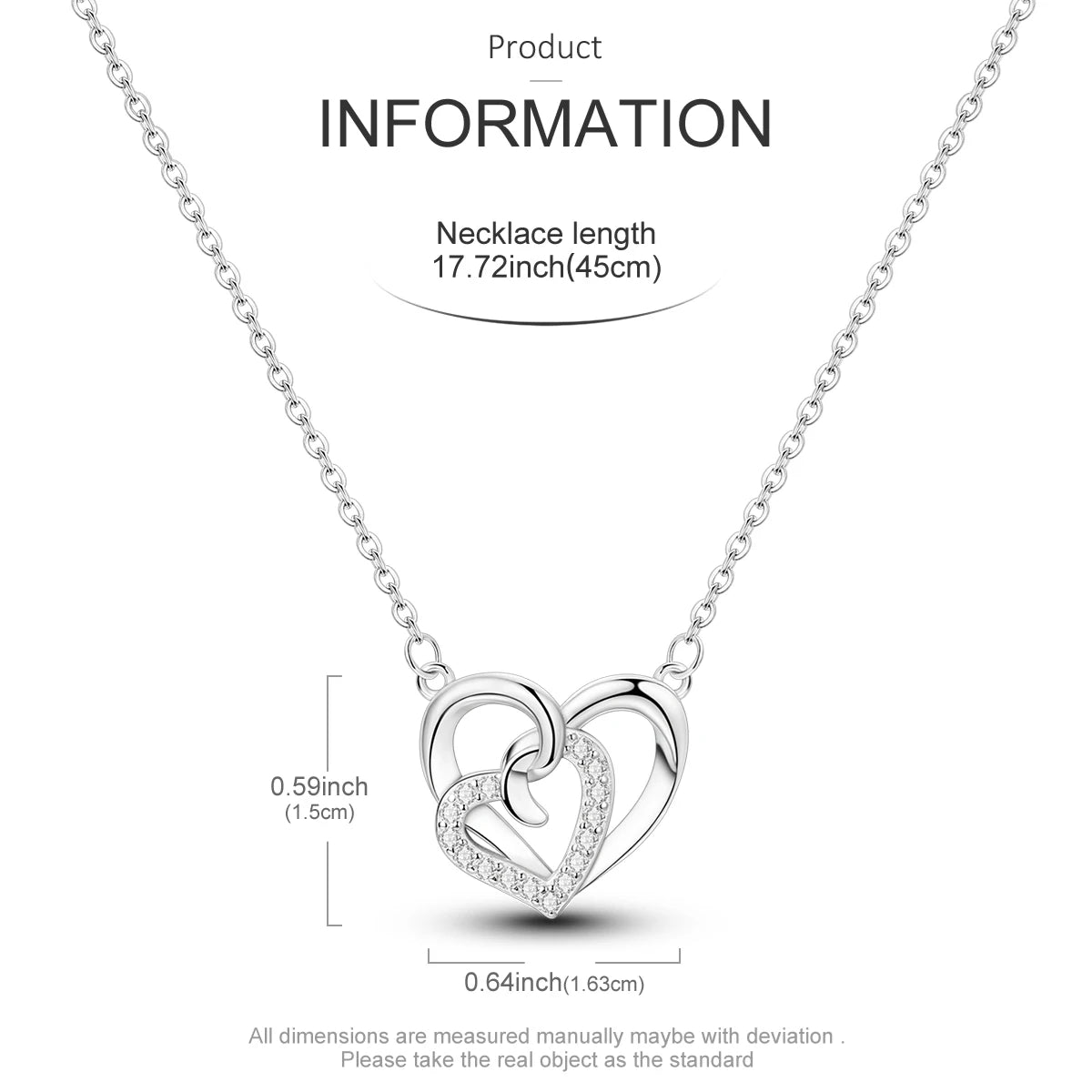 Interlocking Double Heart Necklace
